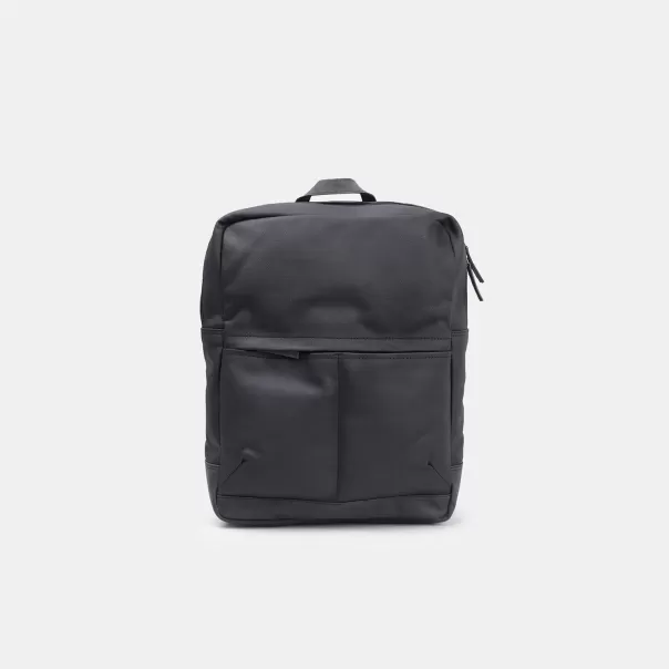 Dostosowany Gumowany Plecak Materiałowy Ze Skórzanymi Elementami Czarny Plecaki Unisex Bata